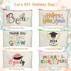 Legigo Blank Canvas Bag Zipper Pouch Makeup Bags Bulk - Image 4