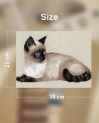 RIOLIS - Thai Cat 1066, Cat Lovers, Cross Stitch Kits 14, Cross Stitch Kits - Image 4