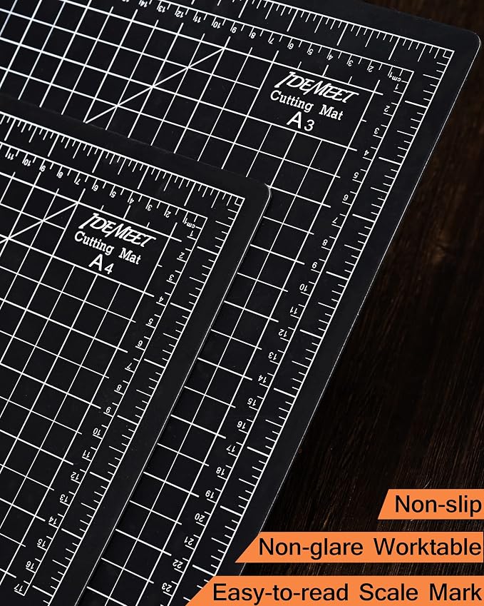 Density-upgraded 18"x12" Self Healing Cutting Mat, Idemeet Rotary Sewing Mat - Image 4
