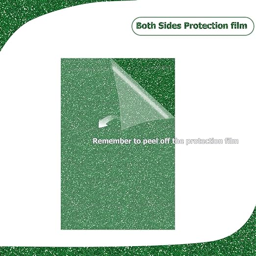 2 Pack 8'' x 12'' Glitter Dark Green Acrylic Sheet, 3mm Thick Acrylic - Image 3