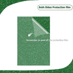 2 Pack 8'' x 12'' Glitter Dark Green Acrylic Sheet, 3mm Thick Acrylic - Image 3