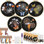 ERKOON 5 Sets Embroidery Kit for Beginners by ERKOON