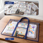 GAMENOTE 2 Pack Large Poster Storage Bag Bulletin Board Holder Art Portfolio - Image 8