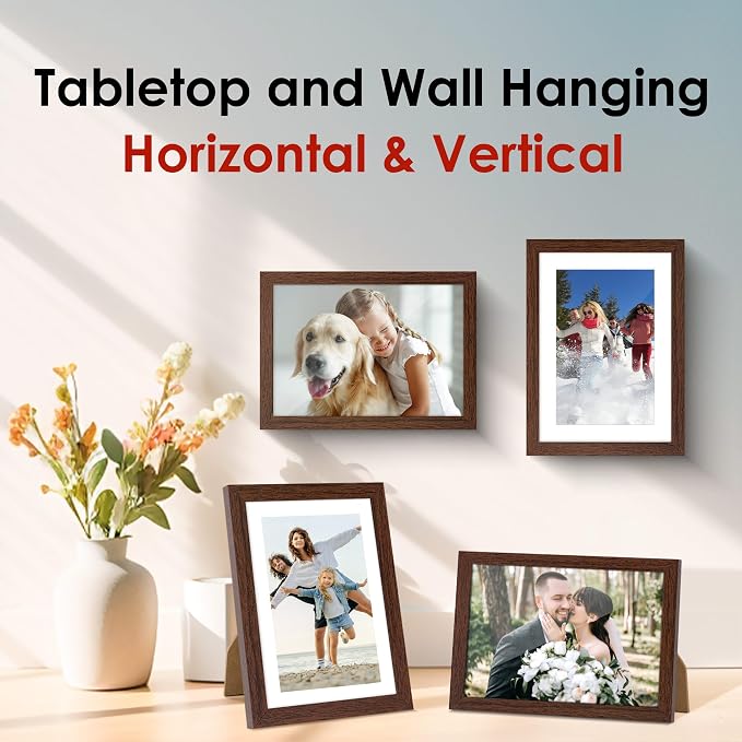FIXSMITH 5x7 Picture Frame Set of 2, Photo Frame - Image 6