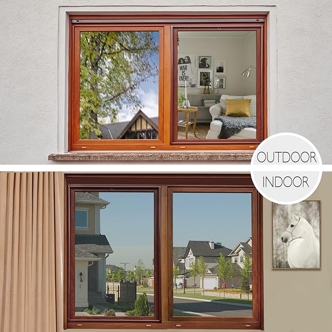 HIDBEA One Way Mirror Window Film Daytime Privacy, Reflective Window Tint - Image 7