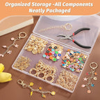 500Pcs Charms Lip Gloss Keychain Making Kit, DIY Craft Supplies - Image 6