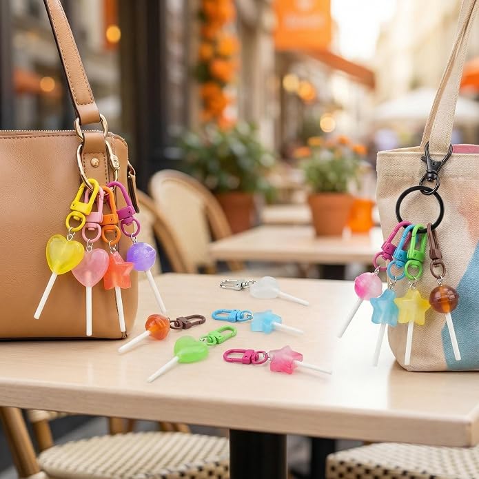 KJML DIY Cute Keychain Charms Bulk 30pcs Pendant Bracelet Charms - Image 2