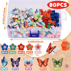 IMZAY Push Pins for Bulletin Board, Thumb Tacks Wooden Decorative Push Pins | - Image 2