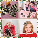 Hosuly 40 Pcs Black Gold Christmas Jelly Fabric - Image 7