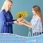 Tondiamo 2823 Pcs Ocean Keychain Making Kit Seashell Bag Charm Beach DIY Craft - Image 6