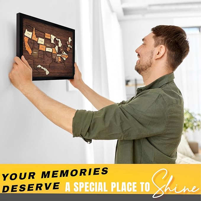 flinelife USA Travel Map, Wooden USA Map Puzzle - Image 6