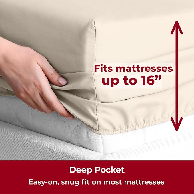 Mellanni Split King Sheets Set - Image 5