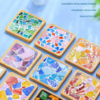 GHAHILI 4 Sets DIY Mosaic Kits for Adults Glass Mosaic Tiles for Crafts - Image 2