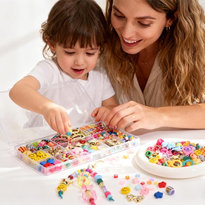 MYCUTEY DIY Keychain Making Kit-Beaded Keychain＆Bag Charm Craft Supplies - Image 6