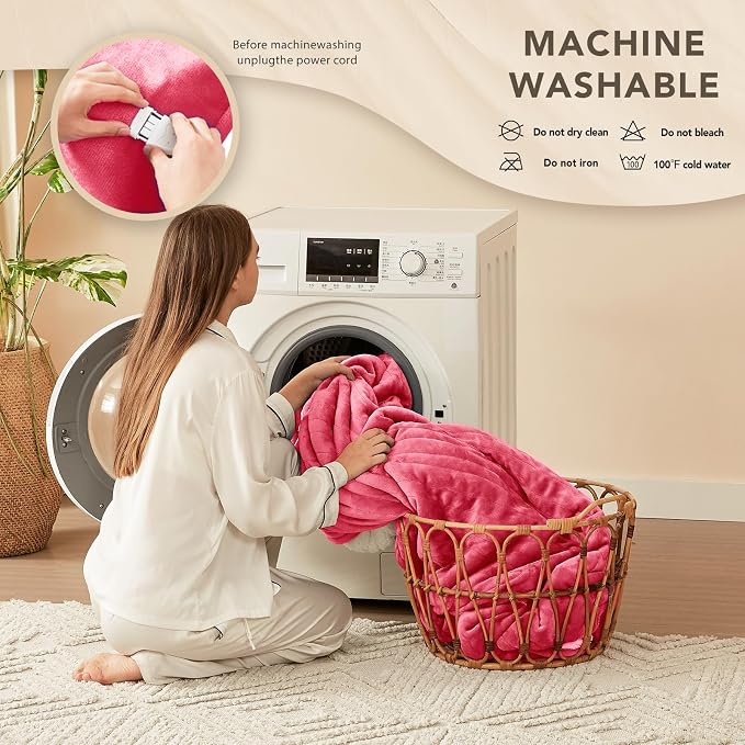 Homemate Electric Heated Blanket Full - Image 7