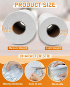 PLANTIONAL Medium Weight White Iron-On Non-Woven Fusible Interfacing: 11.6" x - Image 2