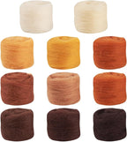 FASHEWELRY 1.94 oz Wool Roving for Needle Felting Kit 11 Colors Felting Wool - Image 8