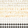 SANNIX 156Pcs/6 Sets Letter Charms, Letter Charms 3 Styles A-Z Initial Alphabet by SANNIX