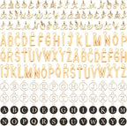 SANNIX 156Pcs/6 Sets Letter Charms, Letter Charms 3 Styles A-Z Initial Alphabet by SANNIX