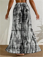 SHENHE Women's Swim Cover Up Skirt High Slit Tie Dye Beach Coverups Long Flowy - Image 2