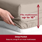 Mellanni Split King Sheets Set - Image 5