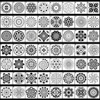 Augshy 56 Pack Mandala Stencils by Augshy