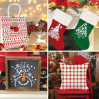 Christmas Stencil 20PCS Reusable Plastic Templates Winter Stencils Christmas - Image 7