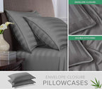 Queen Pillowcases by Pure Bamboo, Genuine 100% Organic Viscose Derived from - Image 2