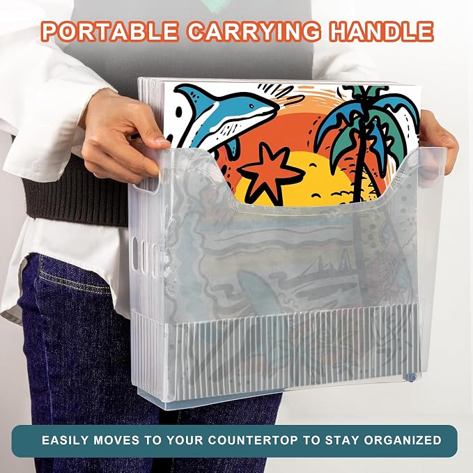 4PCS 12x12 Paper Storage, Scrapbook Paper Storage, 12x12 paper storage organizer - Image 5