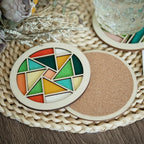 Temlum Wooden Coasters Painting Kit, Paint You Own Coaster Wooden Painting - Image 4