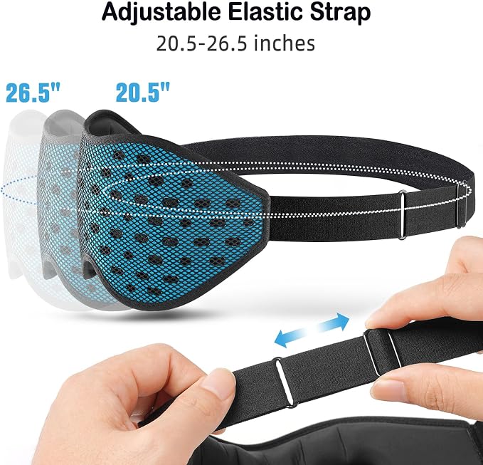 LitBear Breathable Sleep Mask, 3D Eye Mask Sleep - Image 6