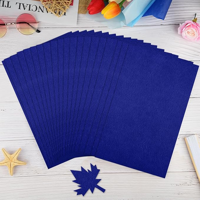 NACHLYNN 20Pcs Self Adhesive Felt Fabric Sheets 7"x11.5" /18x29cm Sticky Back - Image 4