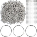 200 pcs 100 mm Long Bead Connector Clasp Ball Chains Keychain Tag Keychain Ball by HAPY+SHOP