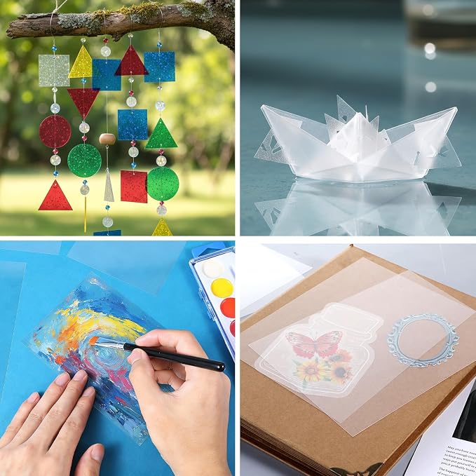 50Pcs Heat Resistant Clear Acetate Sheets, 4.3x6.3 Inch Acetate Sheets - Image 5