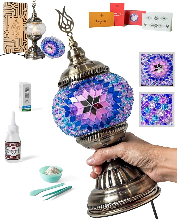 Ottoman Mosaics Turkish Mosaic Lamp Kit | DIY Art & Craft Project by Unknown