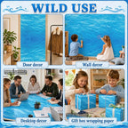 Ocean Waves Bulletin Board Roll Non-Woven Fabric Poster 16in X 20ft | Back to - Image 6