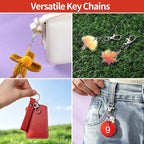 LEOBRO 70PCS Lobster Claw Clasps and Key Rings, Keychain Making kit - Image 5