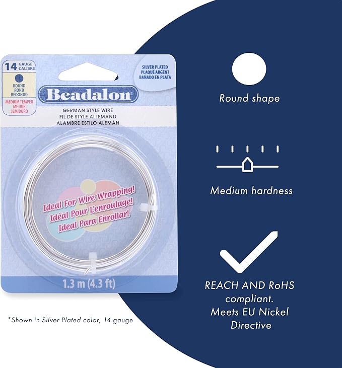 Beadalon German Style Wrapping Wire, 24 Gauge, 198 ft - Image 2