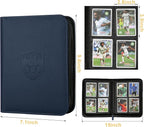 4 Pocket Ringless Side Loading Trading Card Binder, 160 Cards PU Fixed Page - Image 5