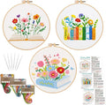 Louise Maelys 3 Pcs Floral Book Embroidery Kit by LouiseMaelys