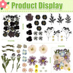 110Pcs Dried Flowers for Crafts, Pressed Flowers for Resin Molds - Image 2