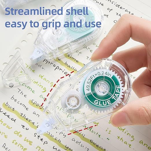 6-Pack Scrapbook Glue Tape Runner, 49.52ft No Residue Double-Sided | 0.24 inch - Image 7