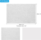 PATIKIL Silver Tone Shiny EVA Glitter Foam Sheet 11 x 8 Inch 2mm Thick Sparkle - Image 2