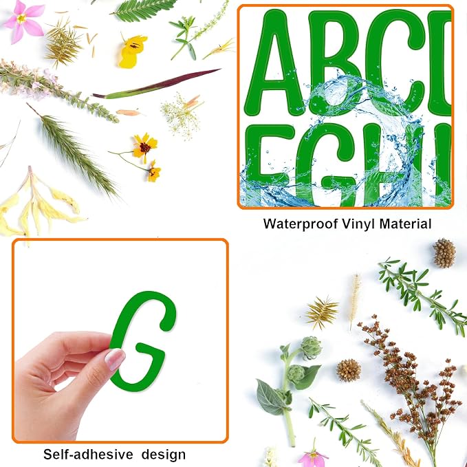 Bemeol 30 Sheets Large Letter Stickers 4 Inch Alphabet Letter Stickers Self - Image 4
