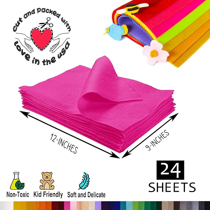 FabricLA Acrylic Felt Sheets for Crafts - Image 3