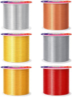 Mandala Crafts 16 GA Gray Copper Red Assorted Anodized Aluminum Craft Wire | - Image 2