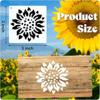 Marspark 72 Pcs Small Stencils for Crafts Reusable 3 Inch Stencils for Painting - Image 2
