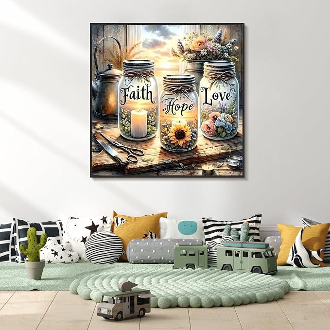 Framed Paint by Numbers Kit for Adults Beginner & Kids Ages 8-12, Love Wishing - Image 6