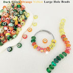 Zyehxed Large Hole Beads Orange Yellow Green Fairy Wand Garden Beads - Image 3