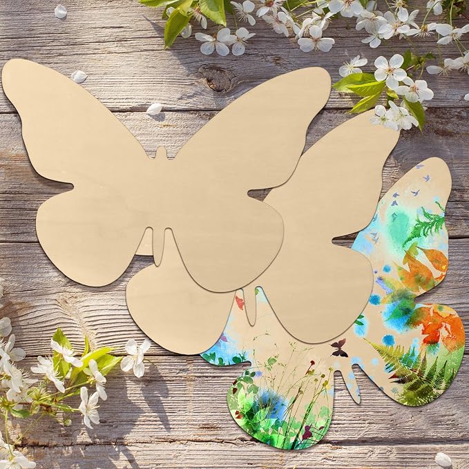 Anglechic 12 Pack 12 Inch Wooden Butterflies - Image 6